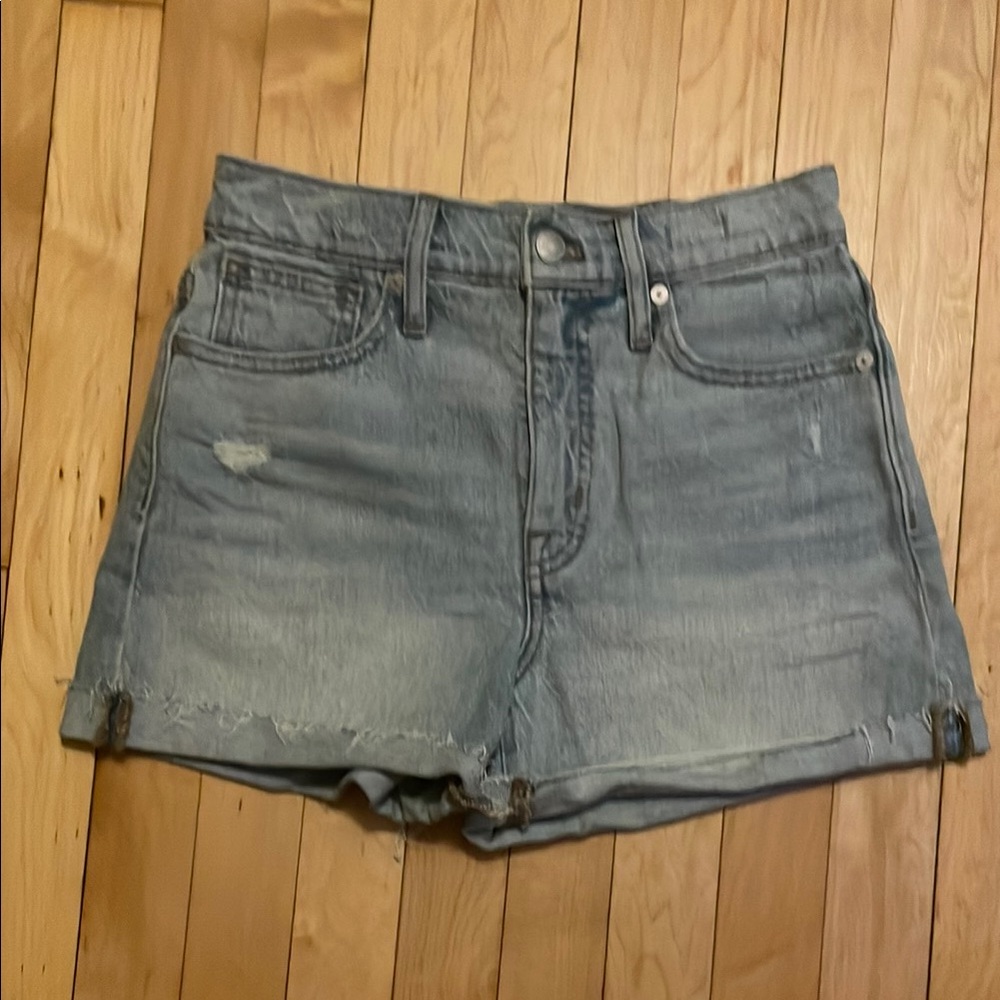 Madewell Blue Jean Shorts Cut-Off Style